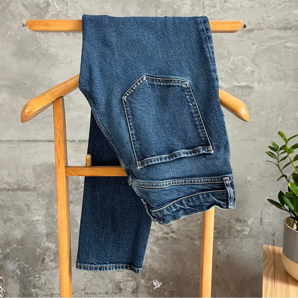 Agolde Riley long straight jeans in divided